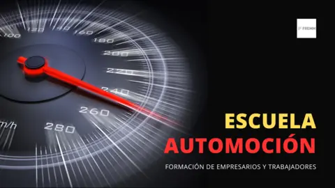Cartel Escuela de Automoci&oacute;n de FREMM.