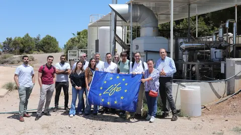 Visita realizada a la planta piloto del proyecto Life Desirows.
