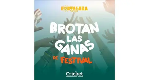 Imagen del cartel de Cricket anunciando su colaboraci&oacute;n con el festival.