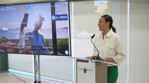 Imagen de un momento de la intervenci&oacute;n de la consejera Carmen Conesa en el acto de presentaci&oacute;n.