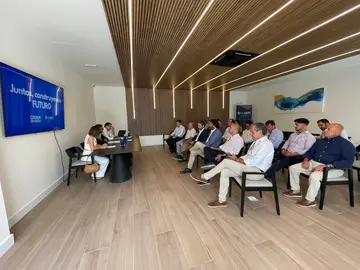 Un momento de la reuni&oacute;n del consejo de gobierno de Frecom en Torre Pacheco.