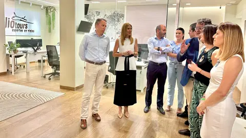 Visita a uno de los comercios beneficiados por las ayudas para la reactivaci&oacute;n del casco hist&oacute;rico de Lorca.