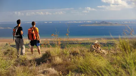 Imagen del Mar Menor desde San Gin&eacute;s de la Jara.