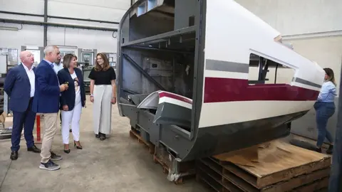Visita de la alcaldesa, Noelia Arroyo, a la empresa Herjimar en el Pol&iacute;gono de Los Camachos.