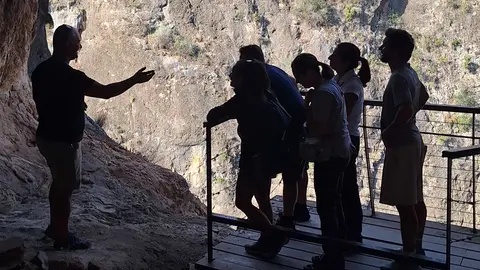 Imagen del viaje de familiarizaci&oacute;n (fam trip) de cuatro operadores tur&iacute;sticos de Italia en la Regi&oacute;n.
