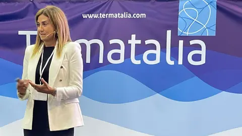 Imagen de Patricia Fern&aacute;ndez durante su intervenci&oacute;n en Termatalia.