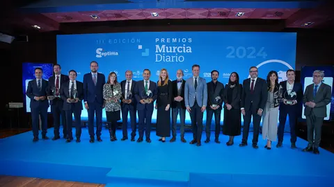 Imagen de los ganadores de la III Edici&oacute;n de los Premios Murcia Diario.