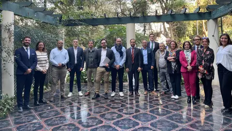 Imagen de familia de la delegaci&oacute;n regional durante la misi&oacute;n comercial en Egipto. (C&aacute;mara de Comercio de Murcia)