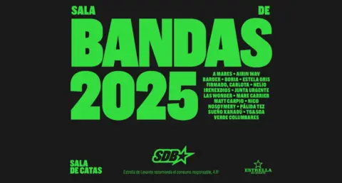 Cartel de &lsquo;Sala de Bandas&rsquo; de Estrella de Levante. (Estrella de Levante)