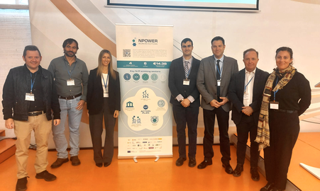 El director del IMIDA y el director general del Agua en la presentaci&oacute;n del proyecto NPower en Cartagena. (CARM)