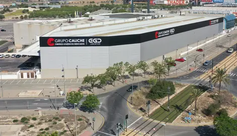 Centro log&iacute;stico de Grupo Caliche y EGD en Murcia. (Portavoz)