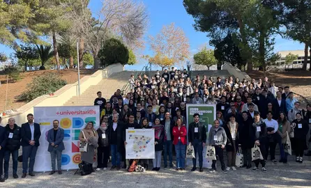 Estudiantes participantes en &lsquo;+ Universitari@s ODSesionad@s&rsquo;. (Universidad de Murcia)