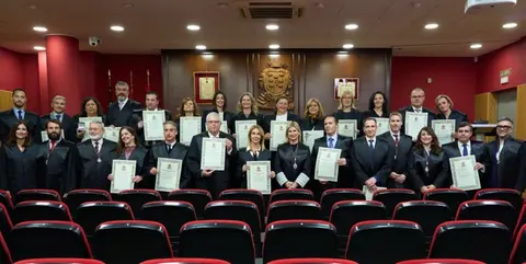 Entrega de las medallas de Oro y Plata del Colegio de la Abogac&iacute;a de Murcia. (Fidedigno)