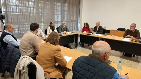 La consejera Sara Rubira durante la reuni&oacute;n del grupo de trabajo de hort&iacute;colas de la comisi&oacute;n territorial del Seguro Agrario celebrada este viernes. (CARM)