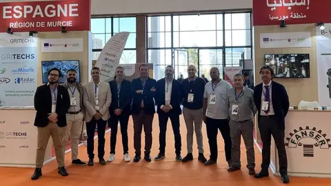 Empresarios murcianos asistentes a la Feria Djazagro. (C&aacute;mara de Comercio de Murcia)