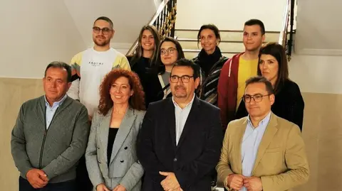 La directora del SEF, Pilar Valero, se re&uacute;ne con el alcalde de Cieza, Tom&aacute;s Rubio. (CARM)