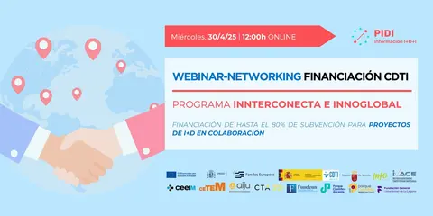 Cartel PIDI. Ayudas CDTI proyectos colaborativos