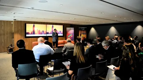 Un momento del evento de Innoventures Capital en CaixaBank. (Bien Dicho Comunicaci&oacute;n)