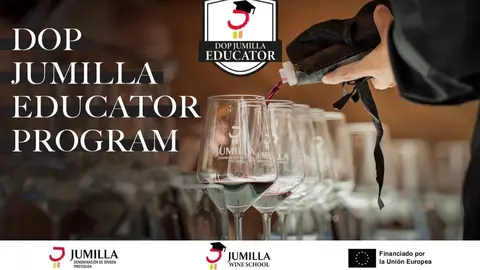 Cartel de la Jumilla Wine School. (DOP de Jumilla)