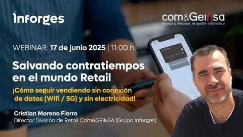 Cartel del webinar de Inforges. (Agencia Weekend)