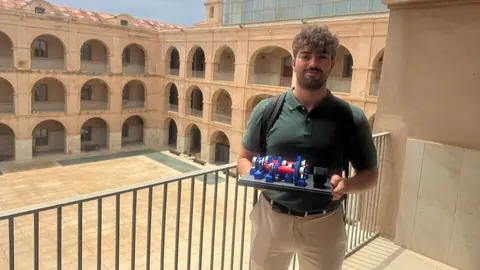 Sergio Abell&aacute;n Saor&iacute;n, alumno del m&aacute;ster en Ingenier&iacute;a Industrial de la UPCT. (UPCT)
