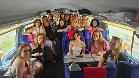 Imagen de los agentes de viajes participantes en el 'fam trip' organizado por el Instituto de Turismo para promocionar la ciuda de Murcia como destino 'MICE'. (CARM)