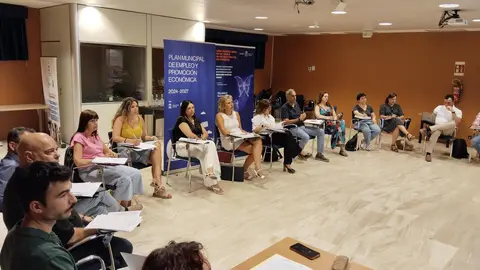 Imagen del jurado durante la tercera y &uacute;ltima sesi&oacute;n de presentaciones del XXXIII Concurso de Proyectos Empresariales de Murcia. (Ayuntamiento de Murcia)