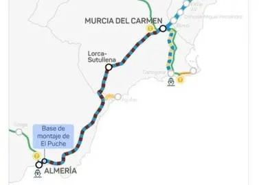Tramo del AVE Murcia-Almer&iacute;a. (Ministerio de Transportes)