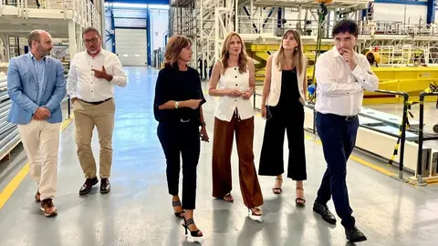 Visita de la consejera de Empresa, Marisa L&oacute;pez Arag&oacute;n, a la sede de MTorres en Fuente &Aacute;lamo. (CARM)