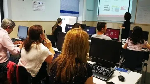 Aula durante la impartici&oacute;n de un curso del SEF. (CARM)