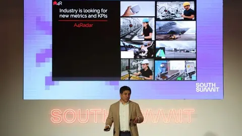 Imagen de archivo de Francisco Salmer&oacute;n, CEO de A4Radar, durante su intervenci&oacute;n en el South Summit. (South Summit)