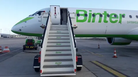 Un avi&oacute;n de Binter. (Binter)