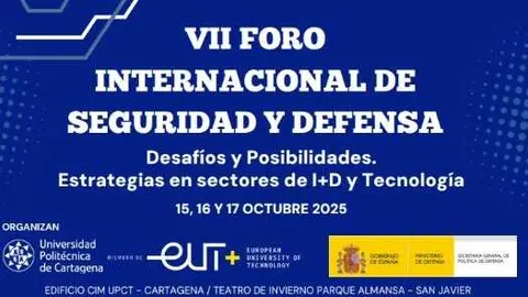 Cartel del VII Foro Internacional de Seguridad y Defensa. (UPCT)