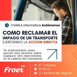 Cartel de la jornada sobre la &lsquo;acci&oacute;n directa&rsquo; de FROET. (FROET)