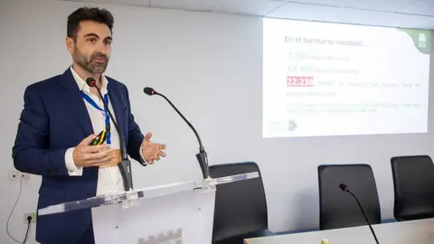 Nacho Satorre, director de Operaciones de Hefame, durante la jornada. (Hefame)