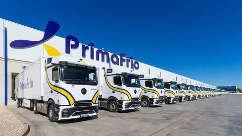 Camiones Mercedes-Benz de Primafrio. (Primafrio)