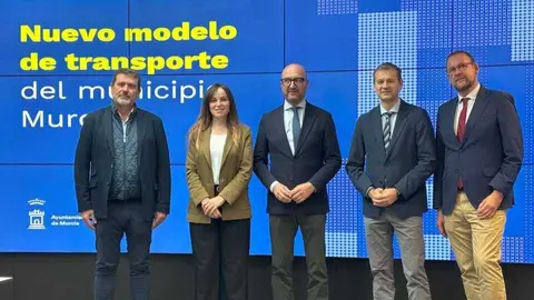 Presentaci&oacute;n del nuevo modelo de transporte de Murcia. (Ayuntamiento de Murcia)