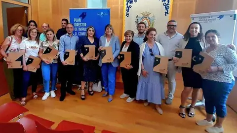 Reuni&oacute;n del Plan Director de Impulso al Comercio. (Ayuntamiento de Cartagena)