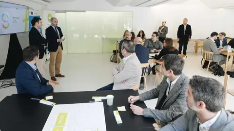 El director del Info, Joaqu&iacute;n G&oacute;mez, durante la celebraci&oacute;n de la cuarta edici&oacute;n de 'Info Serpha'. (CARM)