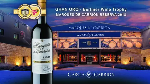 Infograf&iacute;a del Gran Oro concedido a Marqu&eacute;s de Carri&oacute;n Reserva 2018 de Garc&iacute;a Carri&oacute;n en Berliner Wine Trophy 2026. (Garc&iacute;a Carri&oacute;n)