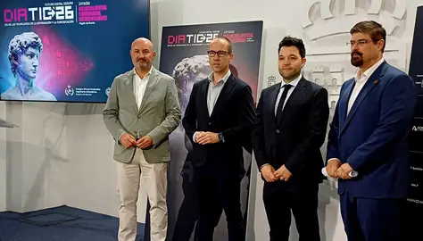 Un momento de la presentaci&oacute;n de la jornada 'DiaTic26', organizada con motivo del D&iacute;a de las Tecnolog&iacute;as de la Informaci&oacute;n y la Comunicaci&oacute;n. (CARM)