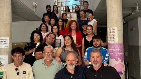 Entrega de diplomas a los participantes de los cursos de construcci&oacute;n sostenible del SEF en Librilla. (CARM)