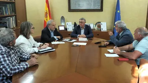 Reuni&oacute;n entre Fecoam y la CHS. (Fecoam)