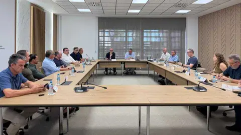 Un momento de la reuni&oacute;n de la Mesa de Sanidad Vegetal. (CARM)