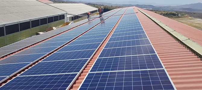 Placas solares.