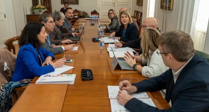 Un momento de la reunión de la Junta de Gobierno del consistorio cartagenero. 
