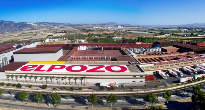Vista aérea de las instalaciones de ElPozo Alimentación en Alhama de Murcia. 