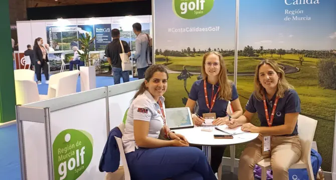 Imagen del stand de la Regi&oacute;n en la feria de Lisboa. 