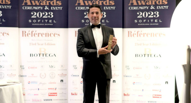 Ángel Holgado, director de Grand Hyatt La Manga Club Golf &amp; Spa, ha recogido el premio en la 5ª edición de estos prestigiosos premios. 