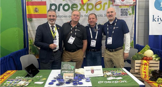 Proexport ha contado con un stand propio, subvencionado por la Comunidad Autónoma de la Región de Murcia, a través de la consejería de Agua, Agricultura, Ganadería y Pesca.